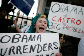 Miami: Protestas contra Obama durante la campaña electoral