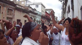 Damas de Blanco le dan un acto de repudio a Alejandrina García de la Riva, miembro de la organización