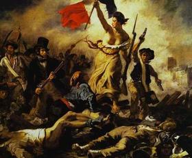 La Libertad guiando al pueblo, de Eugene Delacroix
