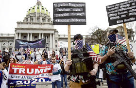 Protestas contra restricciones por la pandemia en Estados Unidos