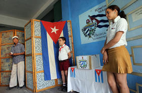 Elecciones municipales en Cuba, en esta foto de archivo