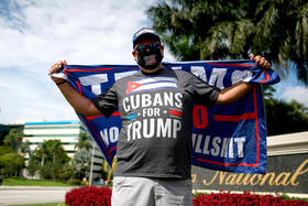 Partidario de Trump en Miami