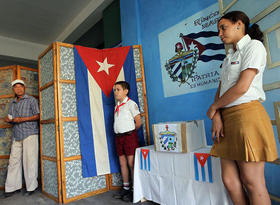 Proceso electoral cubano en esta foto de archivo