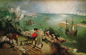 Paisaje con la caída de Ícaro, de Pieter Brueghel el Viejo. Paisaje con la caída de Ícaro, de Pieter Brueghel el Viejo