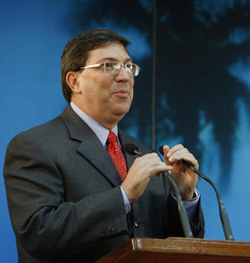El canciller cubano Bruno Rodríguez