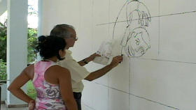 Creación de un mural en Santiago de Cuba