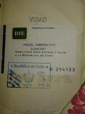 Visado en el pasaporte