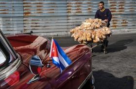 Vendedor ambulante en La Habana
