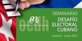 Anuncio del seminario del Observatorio Cubano de Derechos Humanos celebrado en Madrid. Anuncio del seminario del Observatorio Cubano de Derechos Humanos celebrado en Madrid