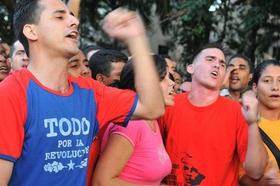 Acto de repudio en Cuba en esta foto de archivo. (Foto del Blog El Fogonero de Camilo Venegas.)