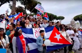 Exiliados cubanos en Roma