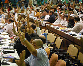 Imagen de la Asamblea Nacional del Poder Popular en Cuba, en esta foto de archivo