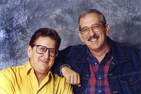 Heberto Padilla y Norberto Fuentes en Miami, 1994