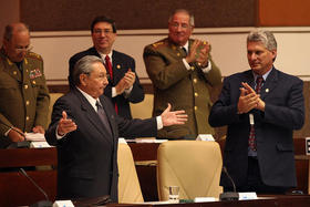 Raúl Castro en la Asamblea Nacional del Poder Popular en La Habana, en esta foto de archivo