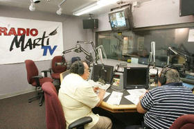 Oficinas de Radio y TV Martí, en esta foto de archivo