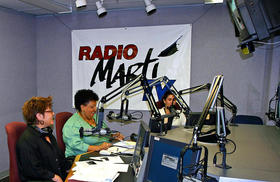 Estudio de Radio Martí en Miami