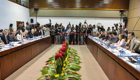 Reunión bilateral den La Habana entre las delegaciones de Cuba y Estados Unidos