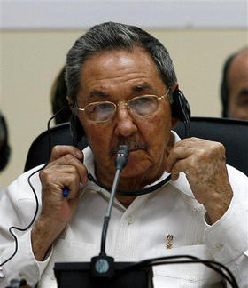 Raúl Castro, durante la Cumbre del Caricom, el 8 de diciembre en Santiago de Cuba. (AP)