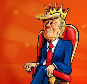 Caricatura de Trump