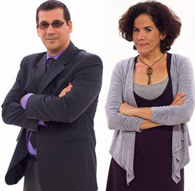 Antonio Rodiles y Ailer González (foto: Luis Leonel León/Diario las Américas)