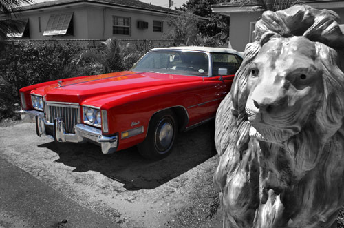 The Legend of the Lion and the red Cadillac.