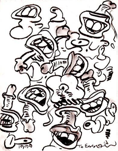 Wet drawing. Wet drawing.